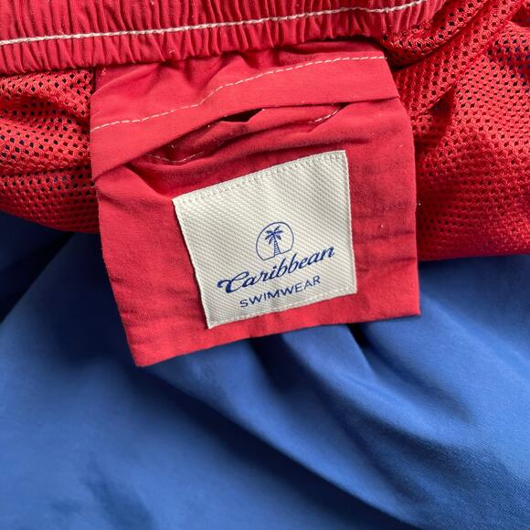 Lot of 3 Caribbean Swim Trunks Mens 4XB Mesh Lined Drawstring 8.5" Inseam - Picture 6 of 16